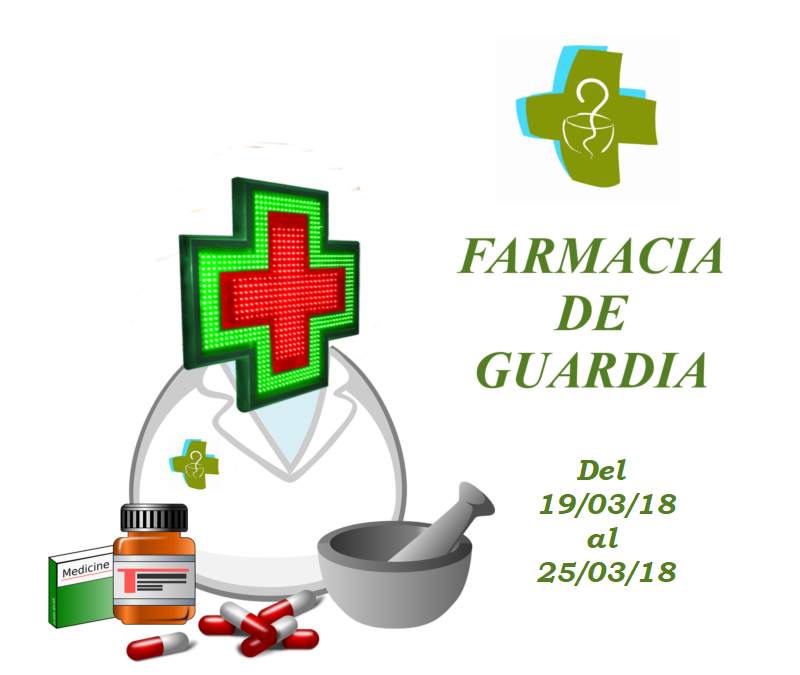Farmacia de guardia L´Eliana del 19 al 25 de marzo del 2018